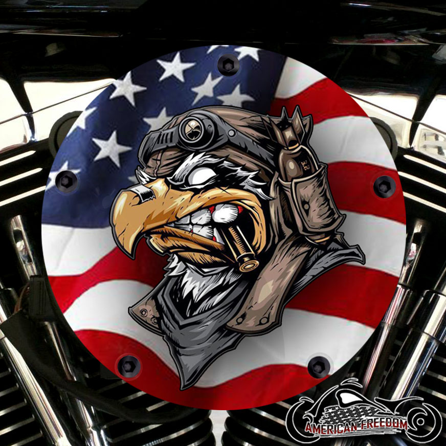 Harley Davidson High Flow Air Cleaner Cover - Cigar Eagle